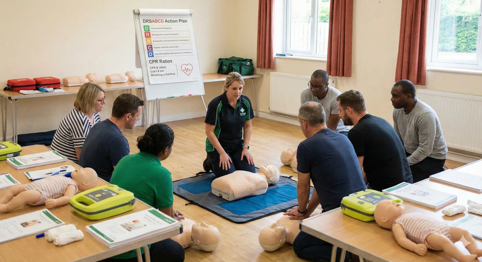 First Aid Training Ireland - CPR and AED training session