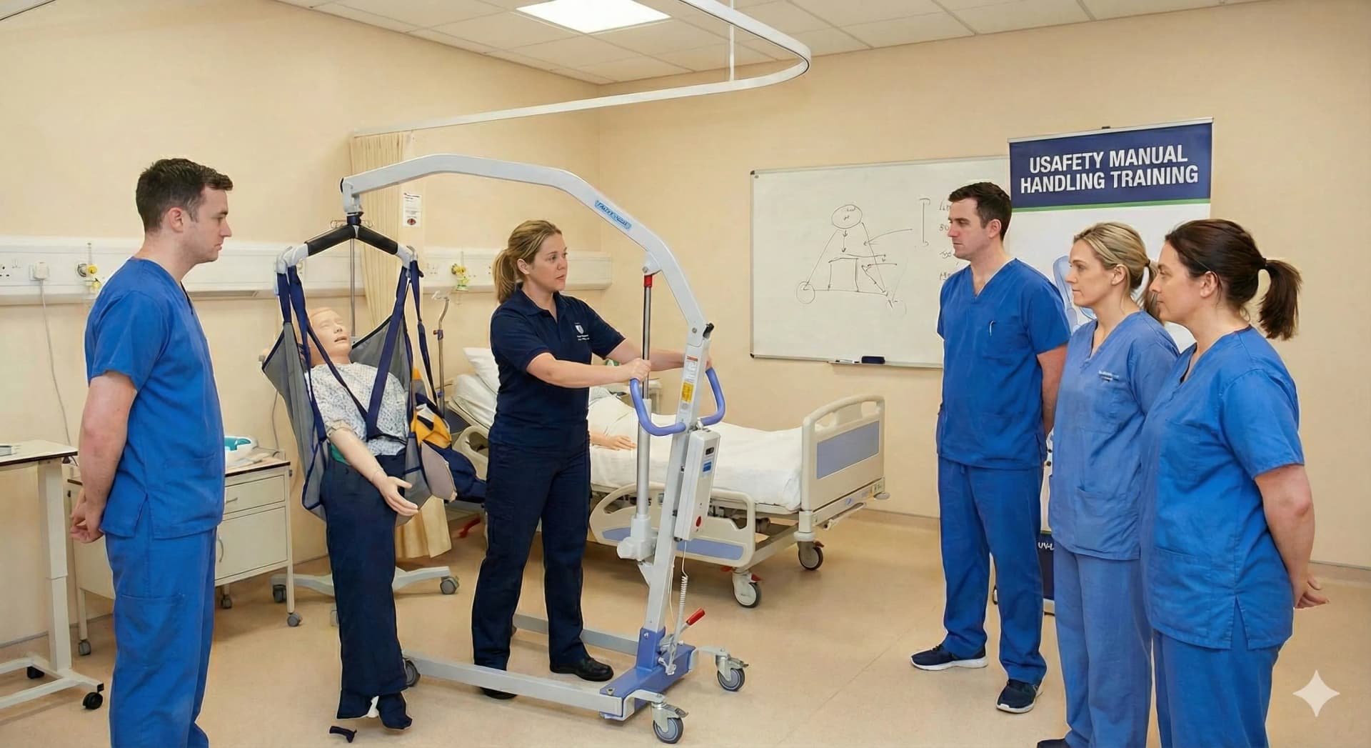 Online manual handling training session